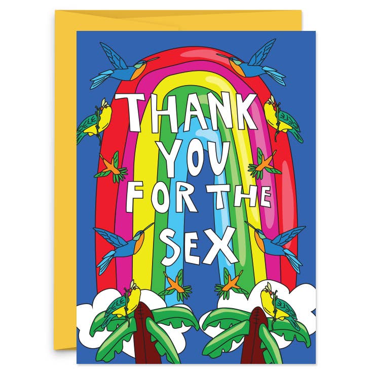 Thank You For the Sex Greeting Card - The Regal Find