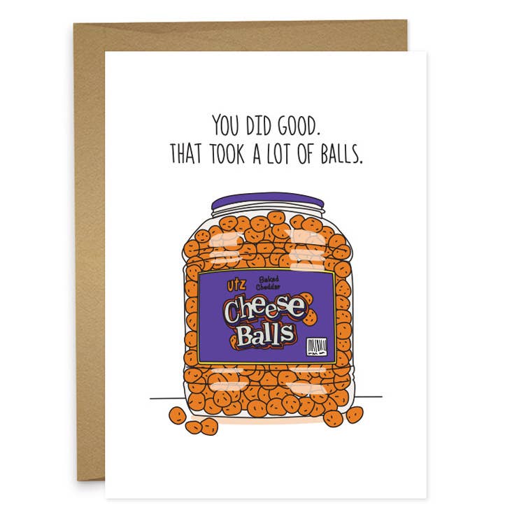 That Took Balls Greeting Card - The Regal Find