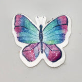 Tiny Blue and Purple Butterfly Glitter Sticker - The Regal Find