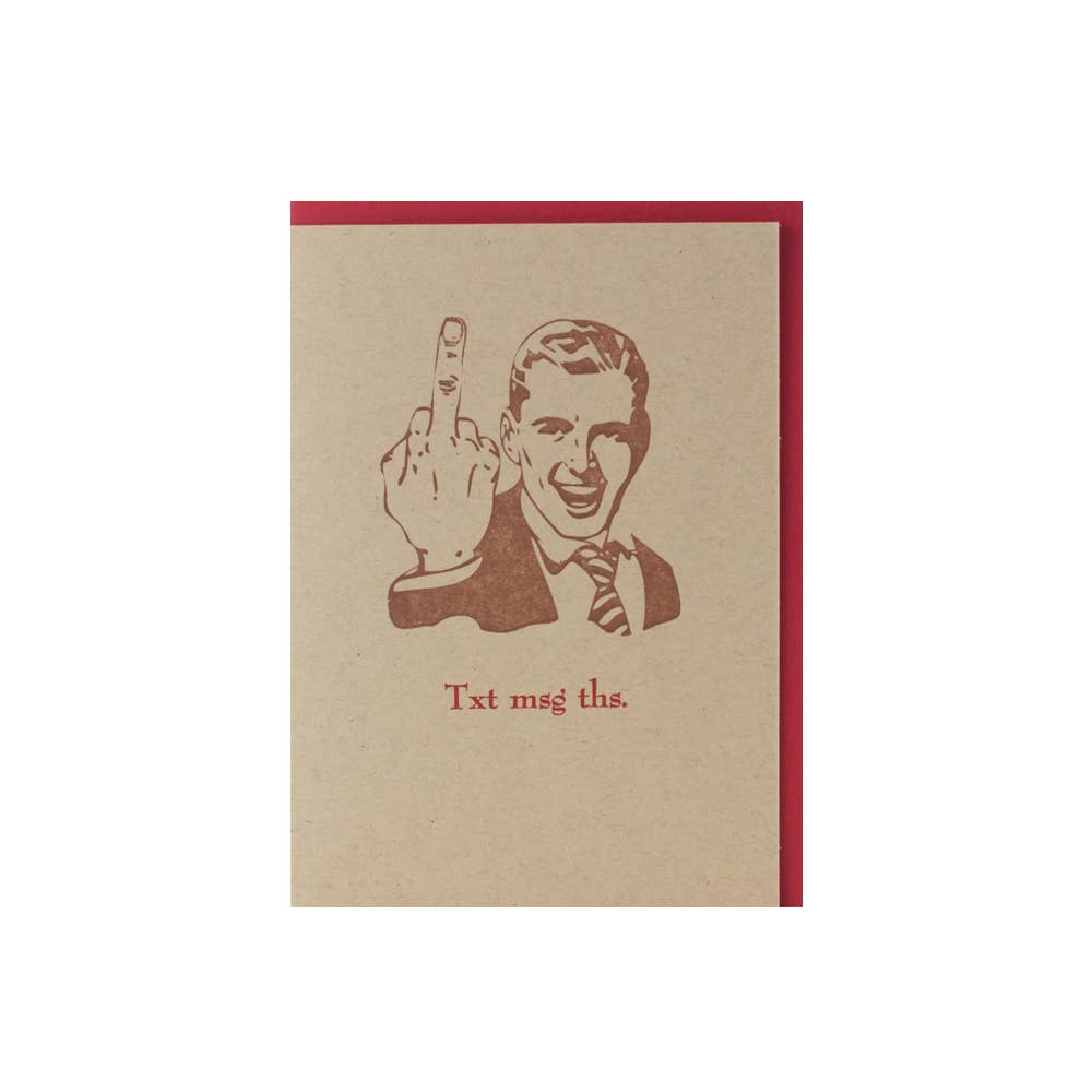 Txt Msg Ths Card - The Regal Find