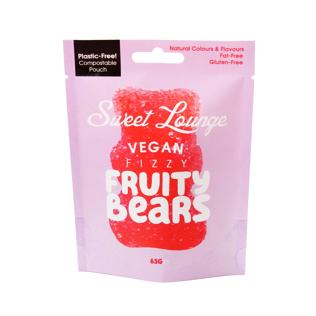 Vegan Fizzy Fruity Bears (Plastic-free) 65g - The Regal Find