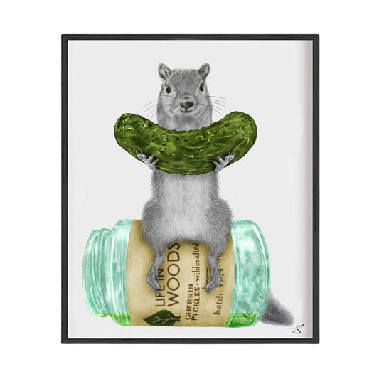 Violet Mortimer Fox Squirrel Portrait Study 9 x 12 - The Regal Find