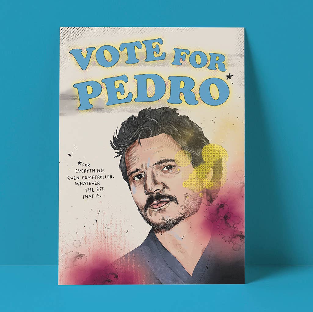 Vote for Pedro Card - The Regal Find