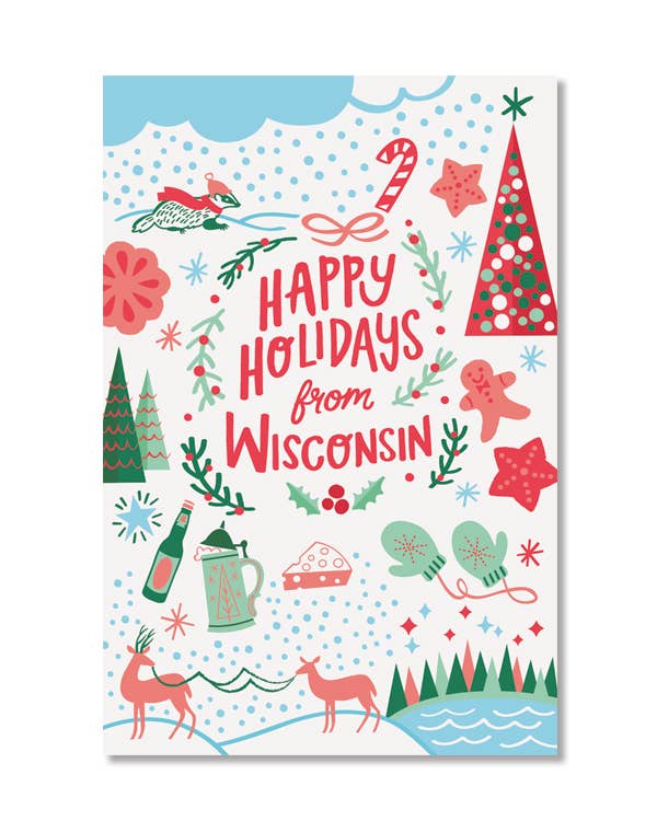 Wisconsin Holiday Postcard Set - The Regal Find