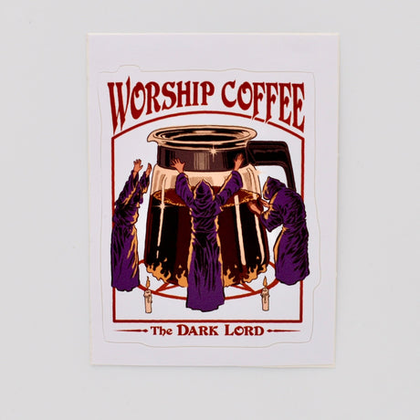 Worship Coffee Sticker - The Regal Find