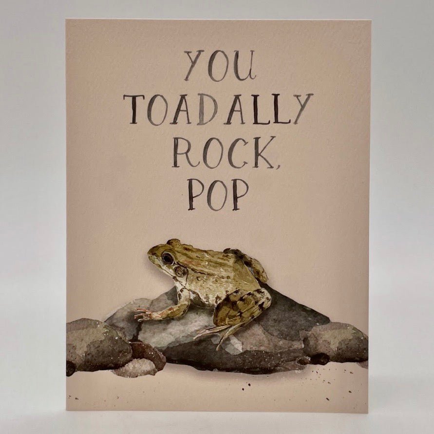 You Toadally Rock Pop Father's Day Card - The Regal Find